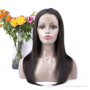 Real Unprocessed Virgin Cuticle Aligned Brazilian Human Hair Lace Front Wigs for Black Women